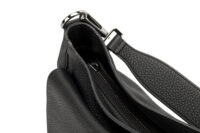 0440. Christian Dior Saddle Large Soft Black Leather Bag, Silver Hardware10