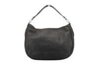 0440. Christian Dior Saddle Large Soft Black Leather Bag, Silver Hardware4