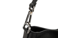 0440. Christian Dior Saddle Large Soft Black Leather Bag, Silver Hardware8