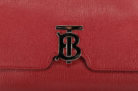 0948. Burberry MD TB Red Leather Shoulder Bag, Silver Hardware8