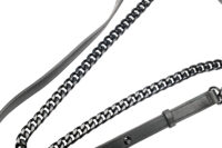 0950. Alexander McQueen Patent Four Ring Skull, Black Hardware11