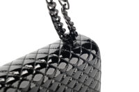 0950. Alexander McQueen Patent Four Ring Skull, Black Hardware12