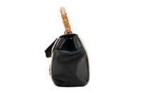 0951. Gucci Queen Margaret Top Handle Bamboo Bag, Gold Hardware3