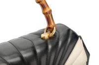 0951. Gucci Queen Margaret Top Handle Bamboo Bag, Gold Hardware8