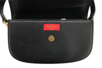 0952. Valentino Garavani Loco Small Black Shoulder Bag, Gold Hardware8