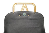 0952. Valentino Garavani Loco Small Black Shoulder Bag, Gold Hardware9