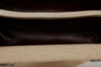 0953. Gucci Zumi Beige Ostrich Tote Bag, silver hardware15