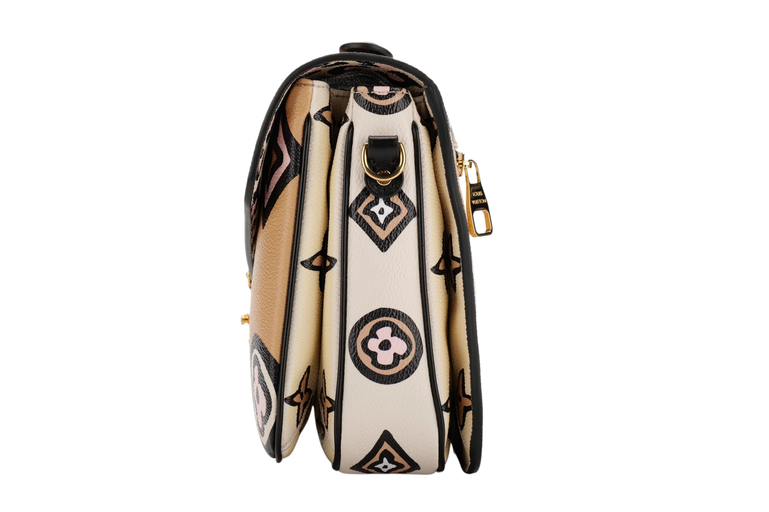 0954. Louis Vuitton Pochette Metis Beige Wild at Heart, Gold Hardware5