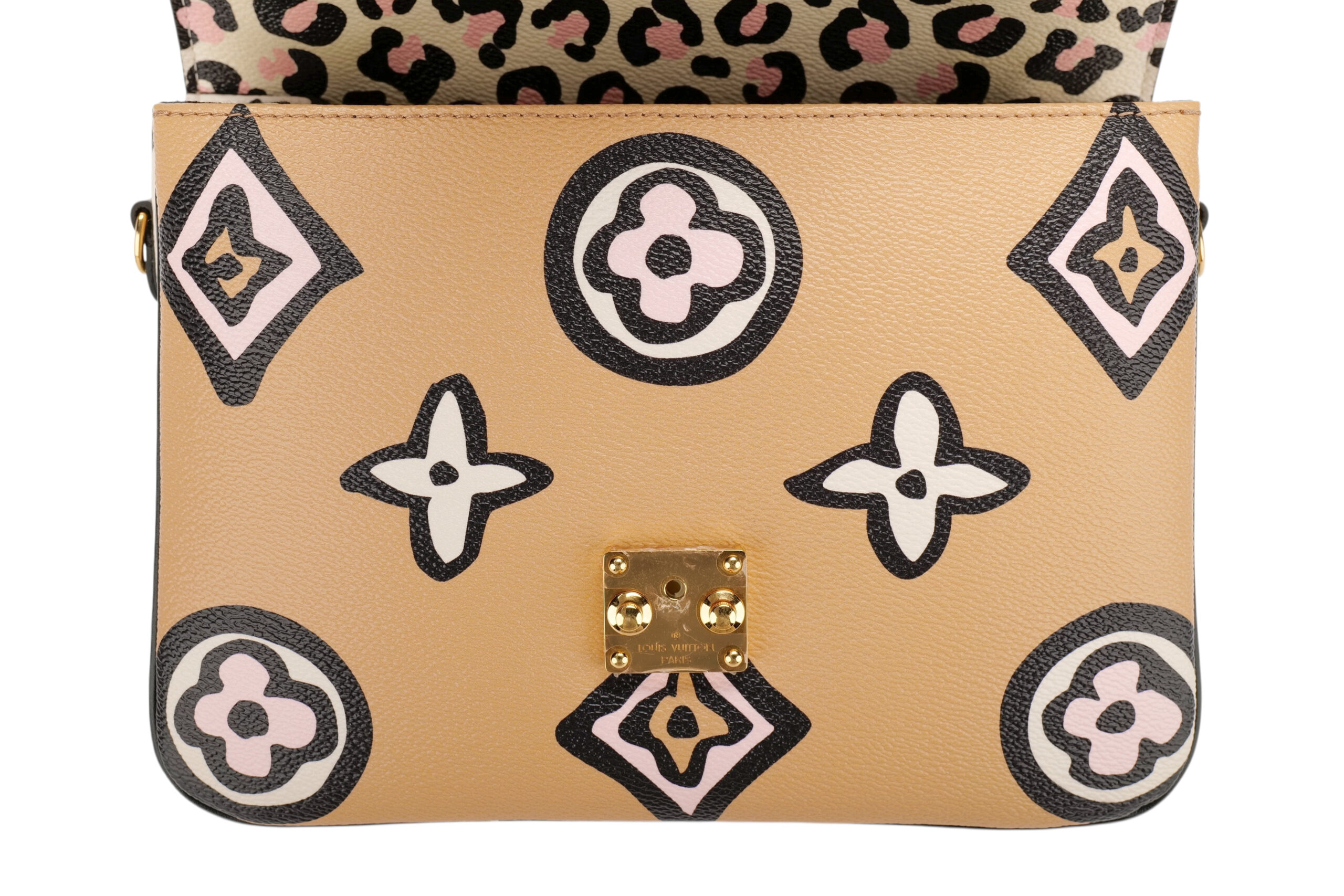 0954. Louis Vuitton Pochette Metis Beige Wild at Heart, Gold Hardware9
