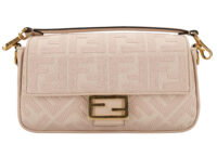 0955. Fendi Baguette Beige Bag, Gold Hardware1