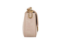 0955. Fendi Baguette Beige Bag, Gold Hardware12
