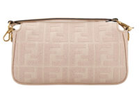 0955. Fendi Baguette Beige Bag, Gold Hardware4