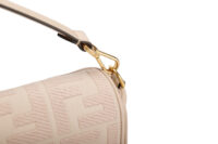 0955. Fendi Baguette Beige Bag, Gold Hardware5