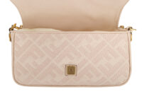 0955. Fendi Baguette Beige Bag, Gold Hardware7