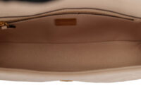 0955. Fendi Baguette Beige Bag, Gold Hardware9