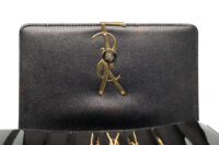 0960. Saint Laurent Vicky Small Patent Leather Crossbody Bag, Gold Hardware12