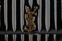 0960. Saint Laurent Vicky Small Patent Leather Crossbody Bag, Gold Hardware8