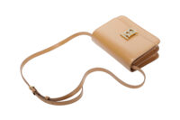 0962. Burberry Brown TB Monogram-Buckle leather Shoulder Bag, Gold Hardware13