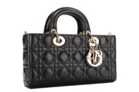 0963. Christian Dior Lady D-Joy Bag Black lambskin, Silver Hardware4