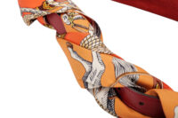 0966. Gucci GG Ring Suede Red, Gold Hardware8