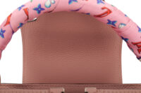 0969. Louis Vuitton Capucines MM Pink Bag, Silver Hardware11