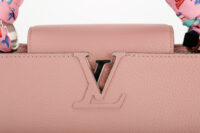 0969. Louis Vuitton Capucines MM Pink Bag, Silver Hardware18