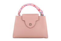0969. Louis Vuitton Capucines MM Pink Bag, Silver Hardware6