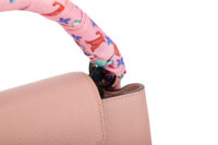 0969. Louis Vuitton Capucines MM Pink Bag, Silver Hardware8