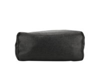 0972. Prada Vitello Daino Tote Black Hobo, Gold Hardware6