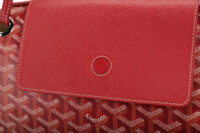 0973. Goyard Rouette PM Red, Silver Hardware 11