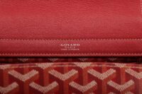 0973. Goyard Rouette PM Red, Silver Hardware 12