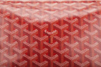 0973. Goyard Rouette PM Red, Silver Hardware 14