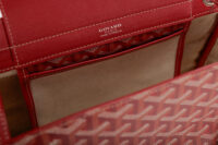 0973. Goyard Rouette PM Red, Silver Hardware 2