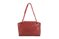 0973. Goyard Rouette PM Red, Silver Hardware 5