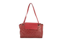 0973. Goyard Rouette PM Red, Silver Hardware 9