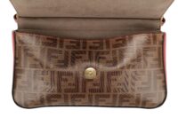 0976 Fendi DoubleF Zucca Red leather 12