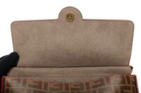 0976 Fendi DoubleF Zucca Red leather 13