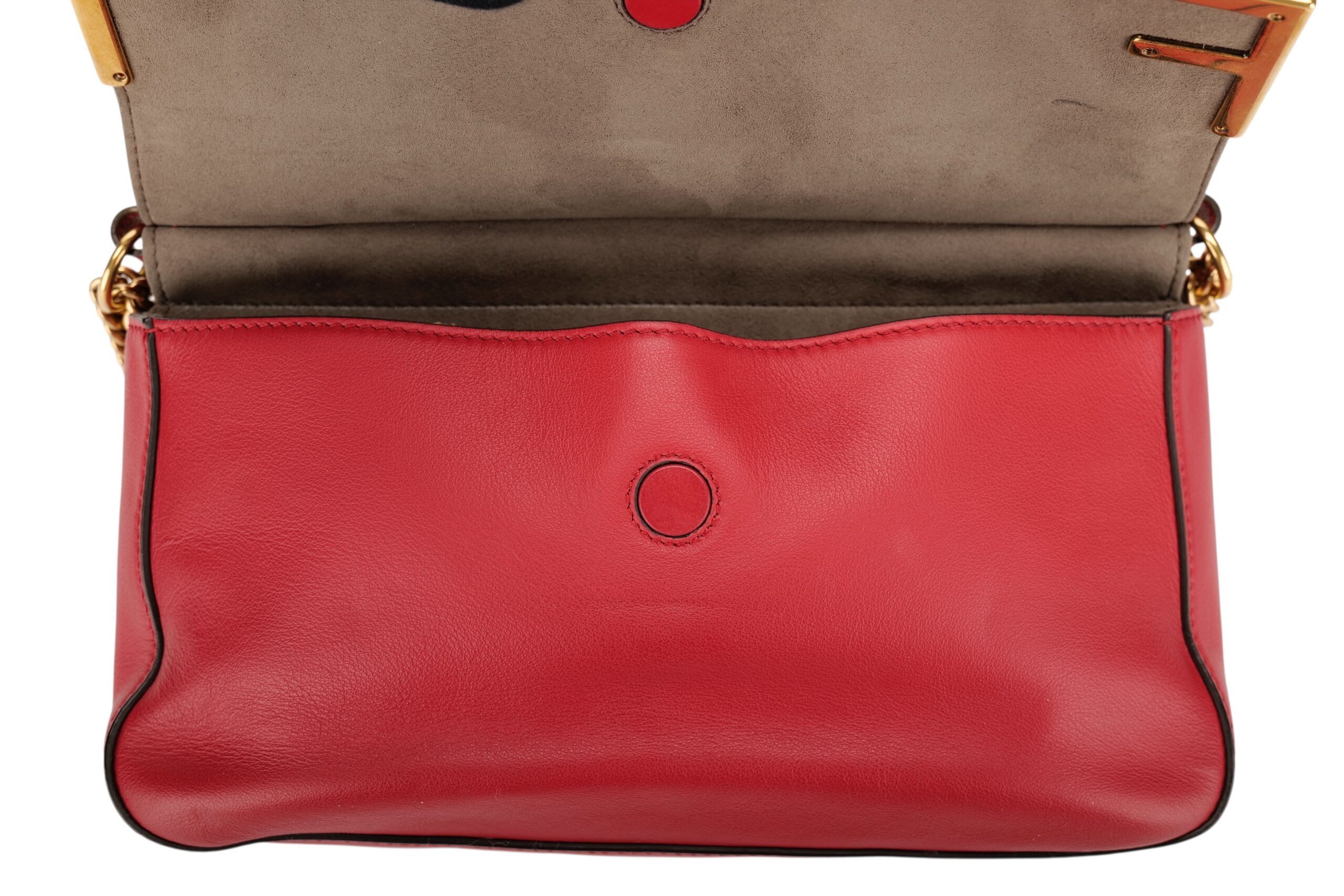 0976 Fendi DoubleF Zucca Red leather 14