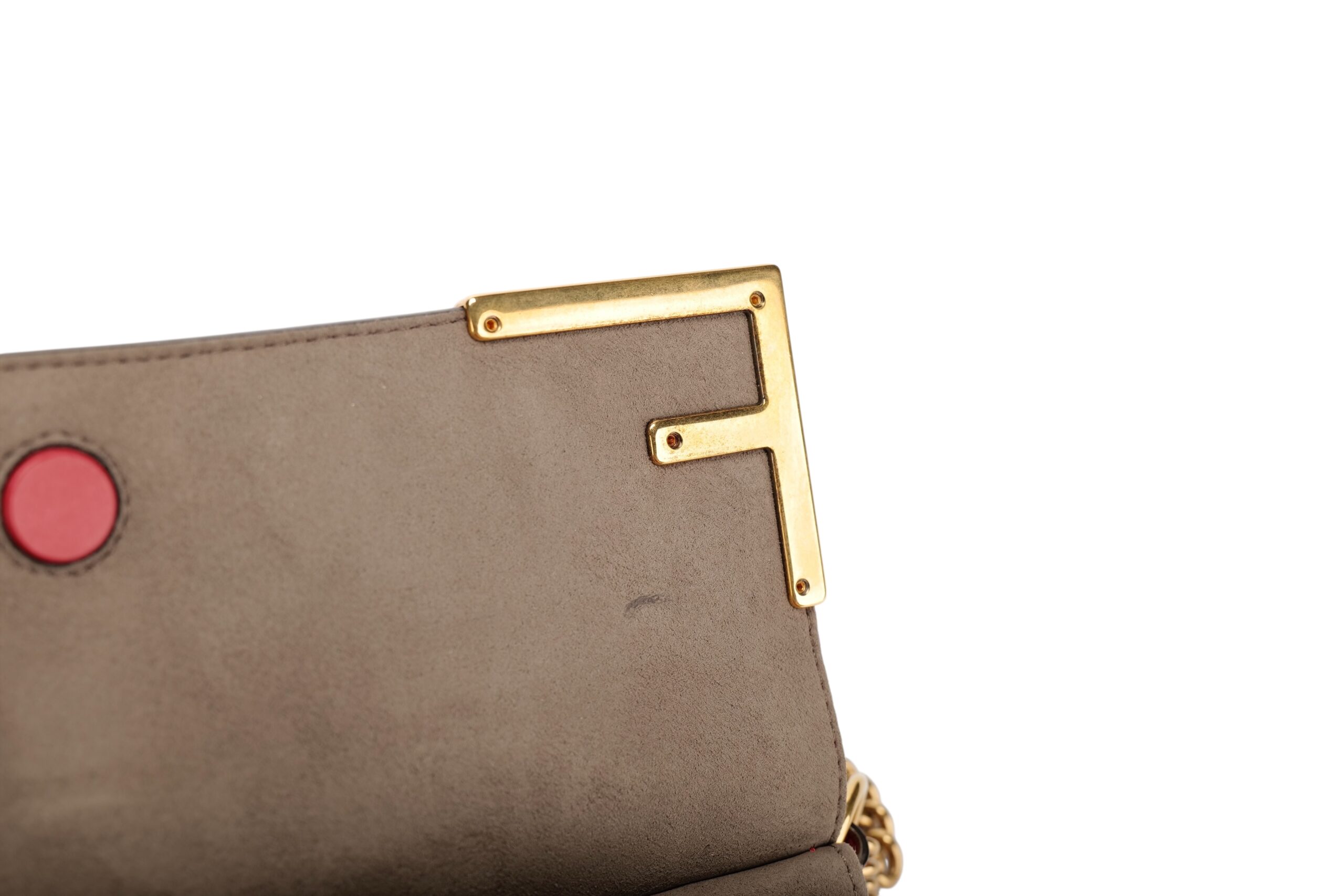 0976 Fendi DoubleF Zucca Red leather 16