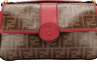 0976 Fendi DoubleF Zucca Red leather 9