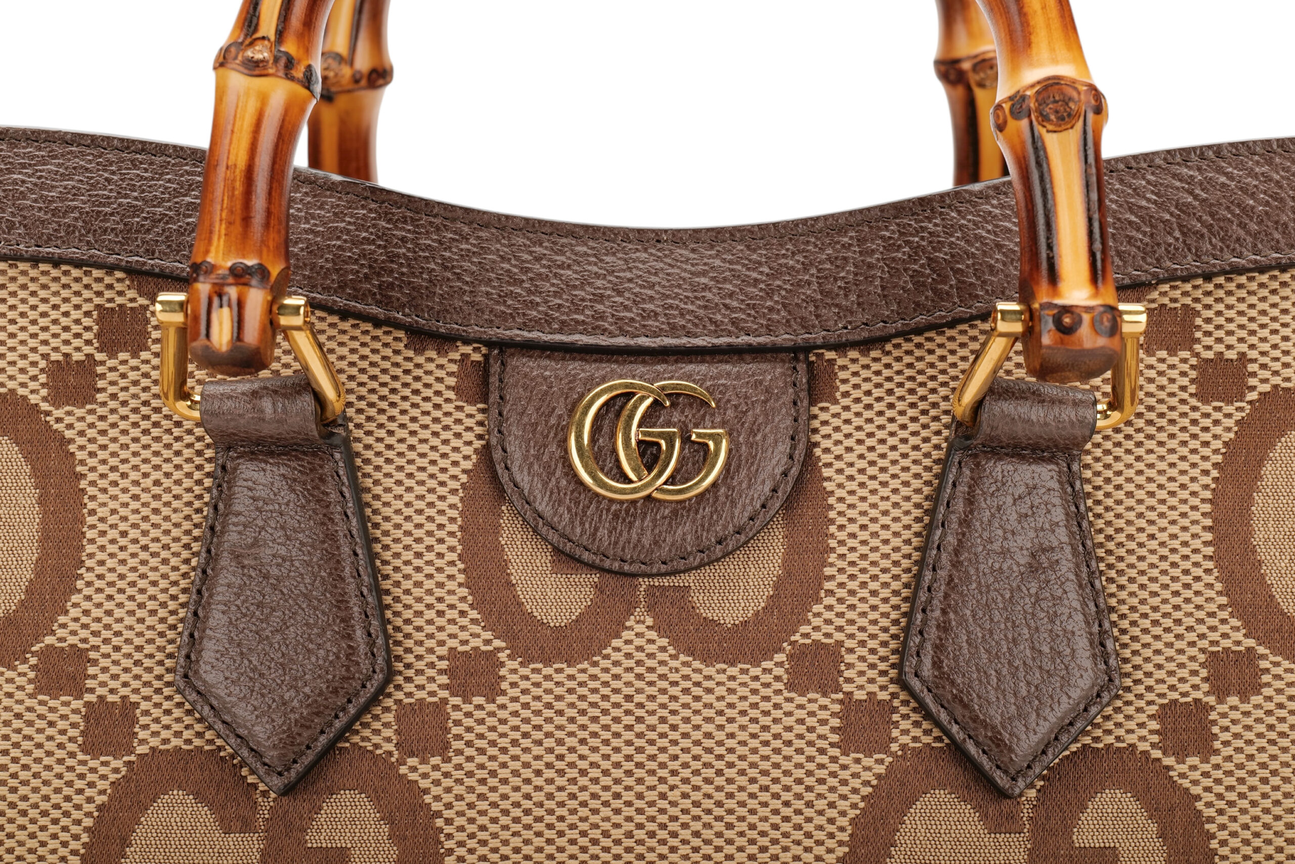 0978. Gucci Diana Bamboo Small Brown Tote7