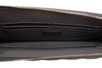 0979. Chanel Classic Grey Caviar Quilted Leather Clutch, Gold Hardware8