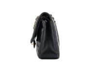 0982. Chanel Classic Medium Double Flap Black Caviar Leather, Gold Hardware4