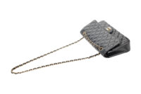 0982. Chanel Classic Medium Double Flap Black Caviar Leather, Gold Hardware7