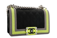 0983. Chanel 2016 Small Fluo Boy Shoulder bag, Silver Hardware2