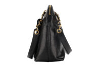 0984. Chanel Vintage Black Caviar Front Pocket chain bag, Gold hardware4