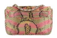 0985. Chanel Vintage Python Multicolour Mini Flap, Silver hardware4