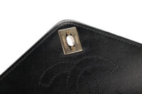 0989. Chanel Coco Chevron Black Leather Backpack, Gold Hardware13