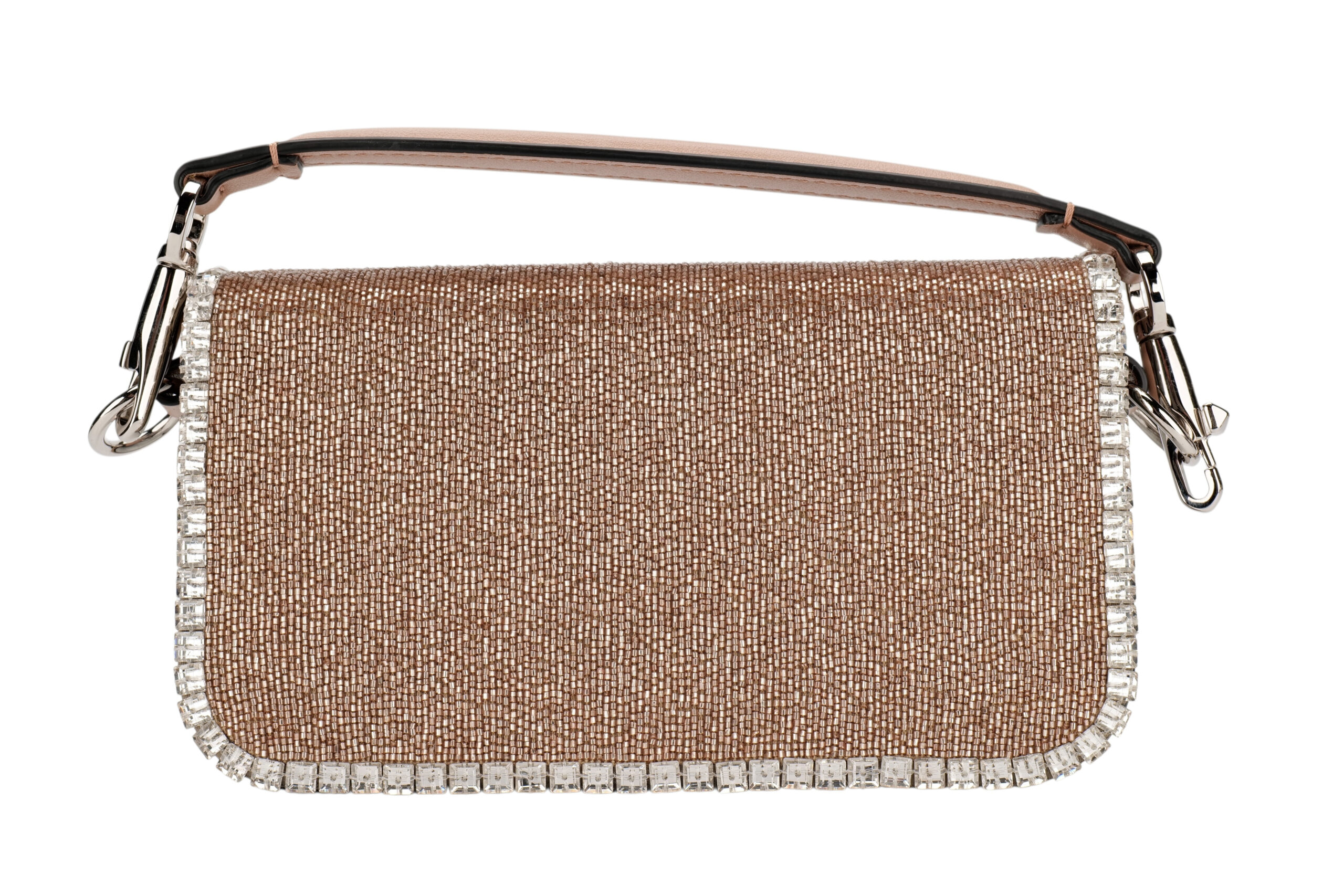 974 Valentino Garavani Small embroidered loc should bag,Silver Hardware 4