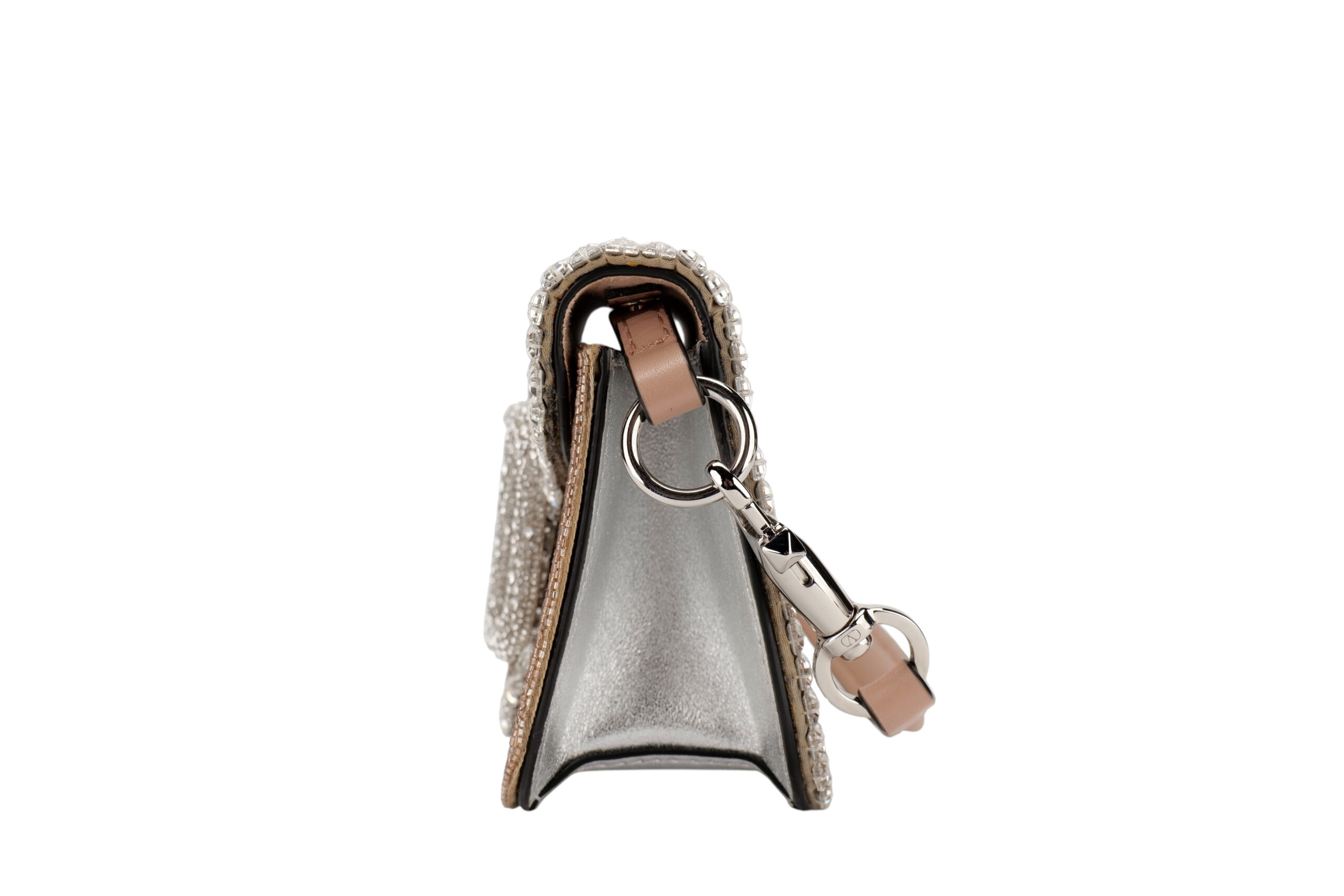 974 Valentino Garavani Small embroidered loc should bag,Silver Hardware 5